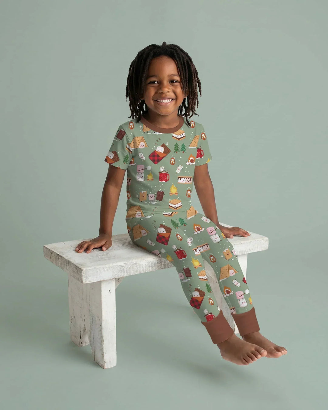 Campfire Bamboo Two Piece Short Sleeve Pajama Set