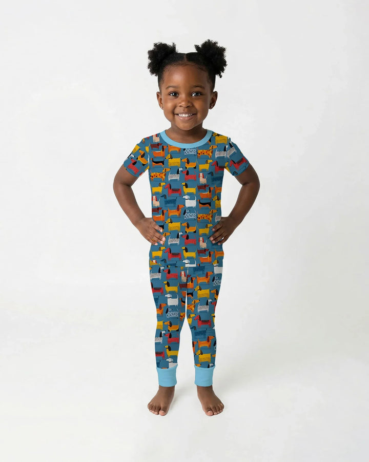 Zweiteiliges, kurzärmliges Pyjama-Set mit Marienkäfern
