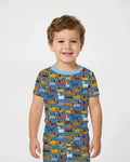 Whimsical Dachshund Bamboo Two Piece Short Sleeve Pajama Set