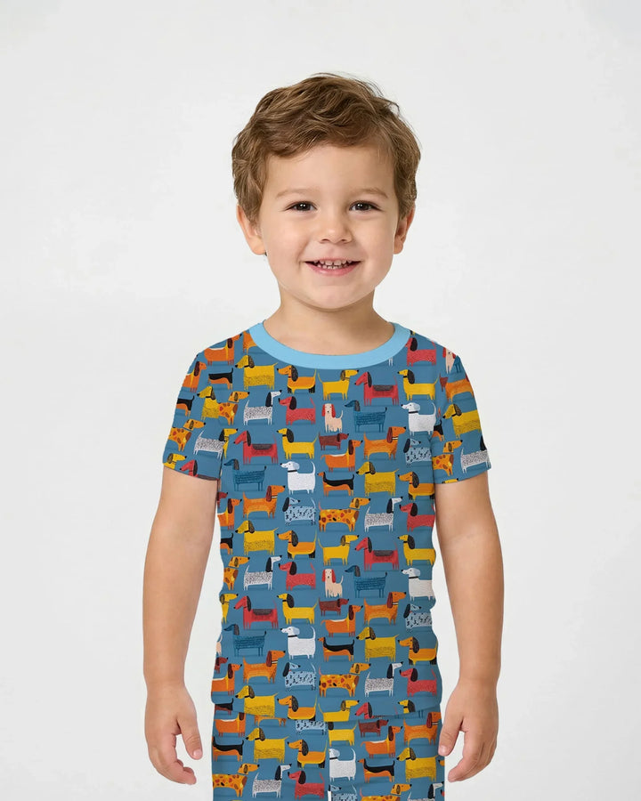 Zweiteiliges, kurzärmliges Pyjama-Set mit Marienkäfern