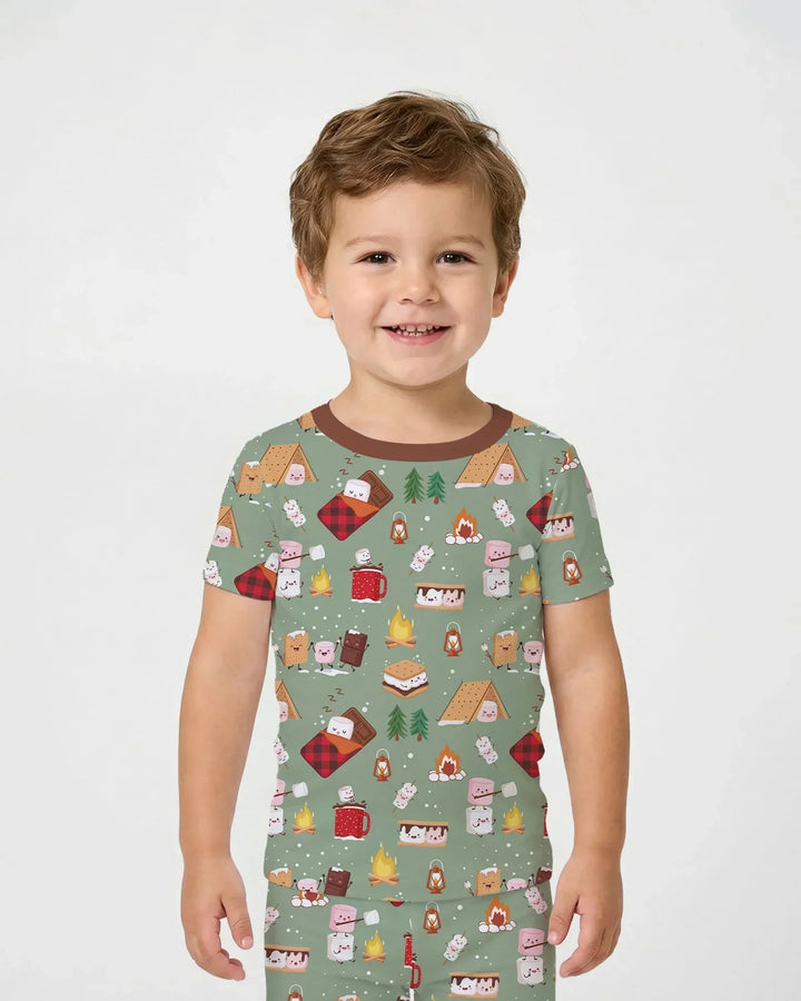 Campfire Bamboo Two Piece Short Sleeve Pajama Set