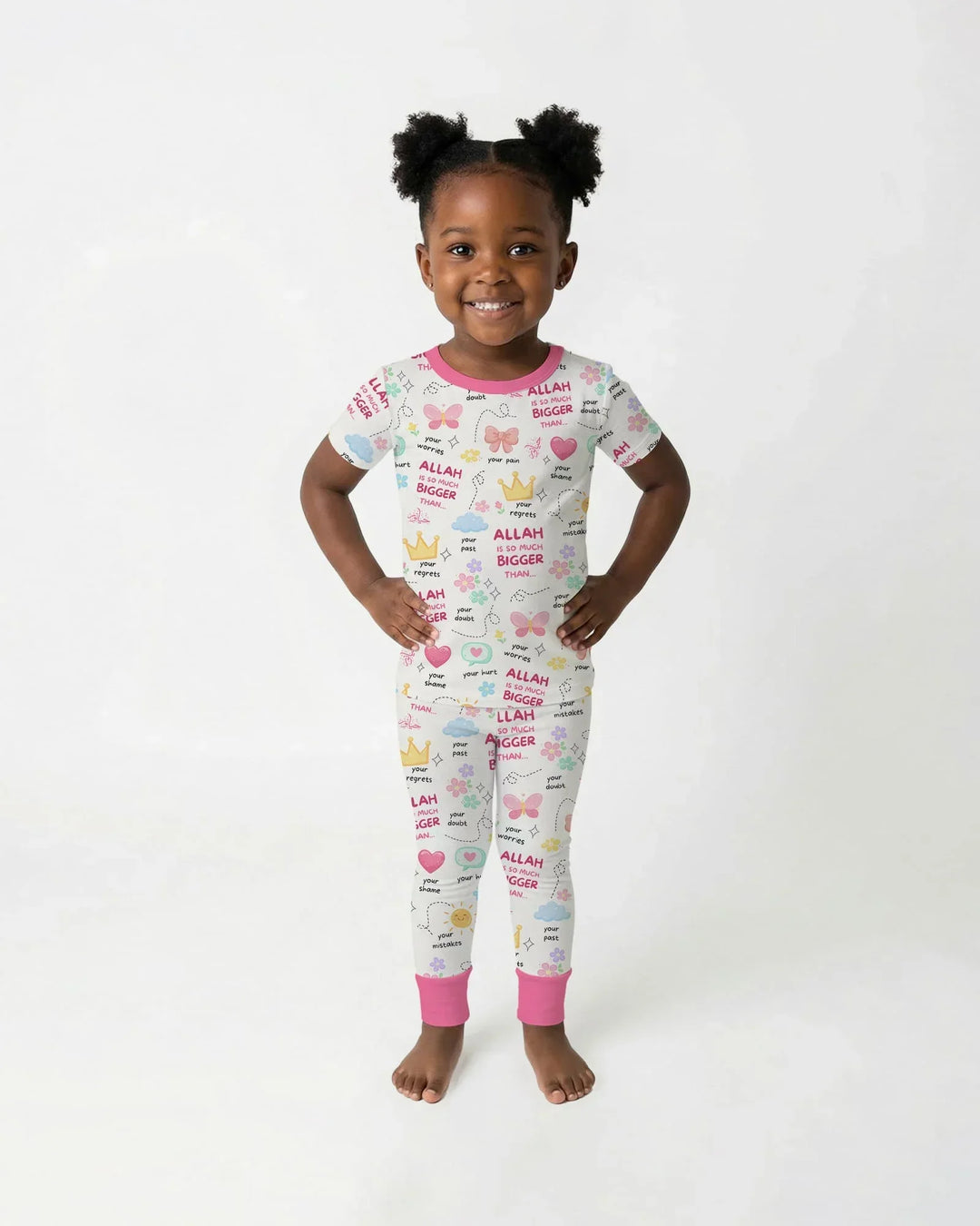 Zweiteiliges, kurzärmliges Pyjama-Set mit Marienkäfern