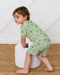 Let's Golf Bamboo Two Piece Short Sleeve Shorts Pajama Set