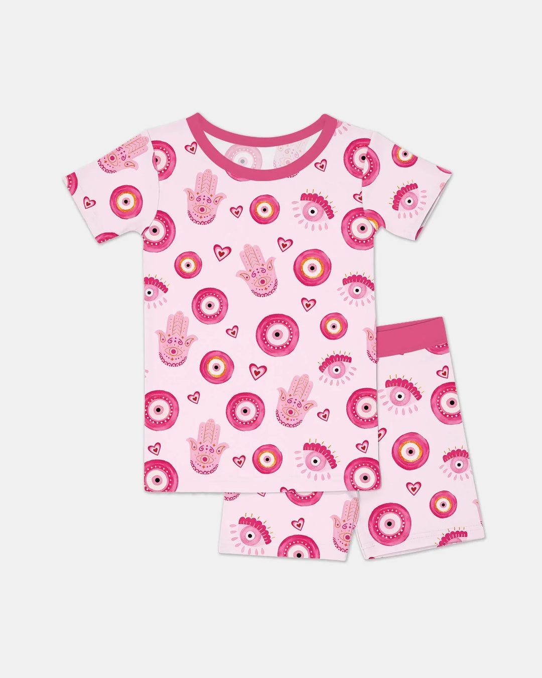 Mini Mystic Family Matching Two Piece Short Sleeve Shorts Pajama Set