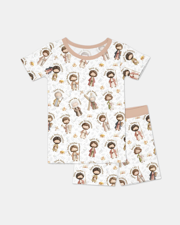 The 12 Apostles Bamboo Two Piece Short Sleeve Shorts Pajama Set
