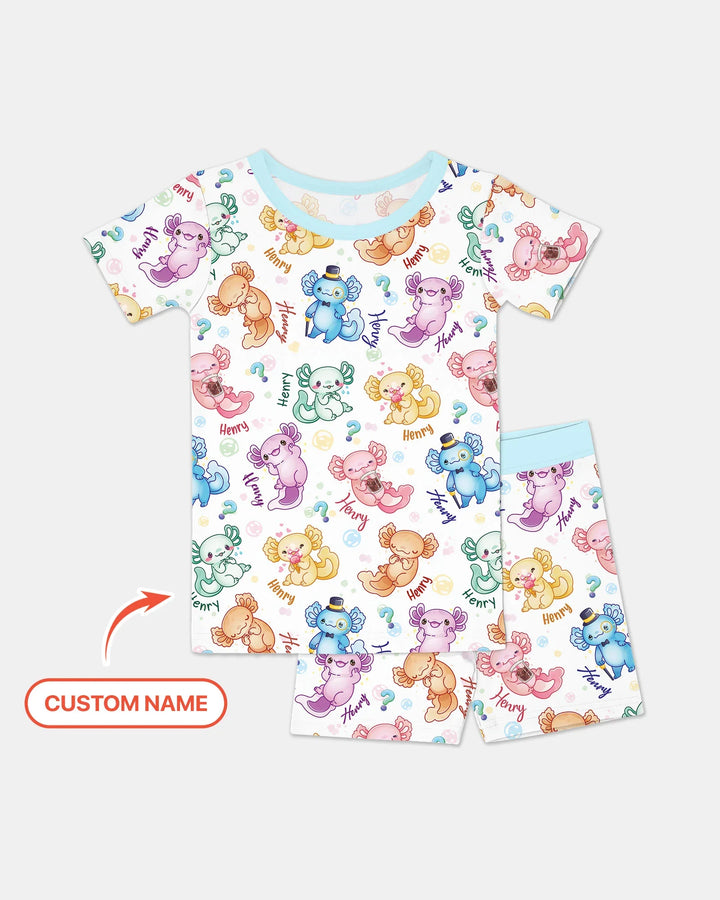 I Axololt Questions Bamboo Two Piece Short Sleeve Short Pajama Set
