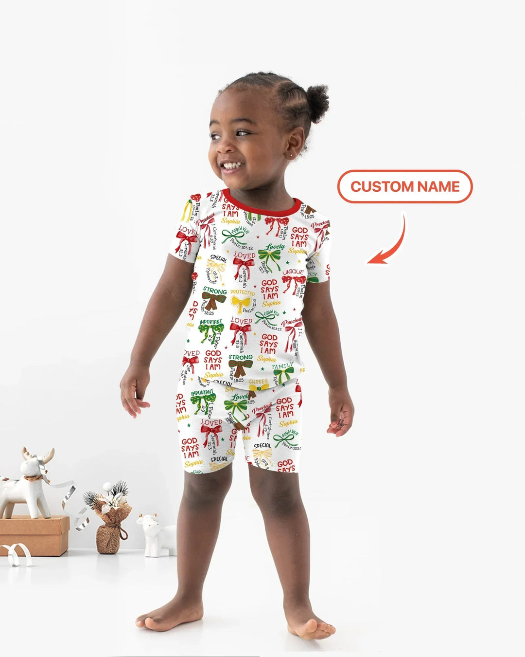 Juneteenth God Says I AM Bamboo Two Piece Short Sleeve Shorts Pajama Set