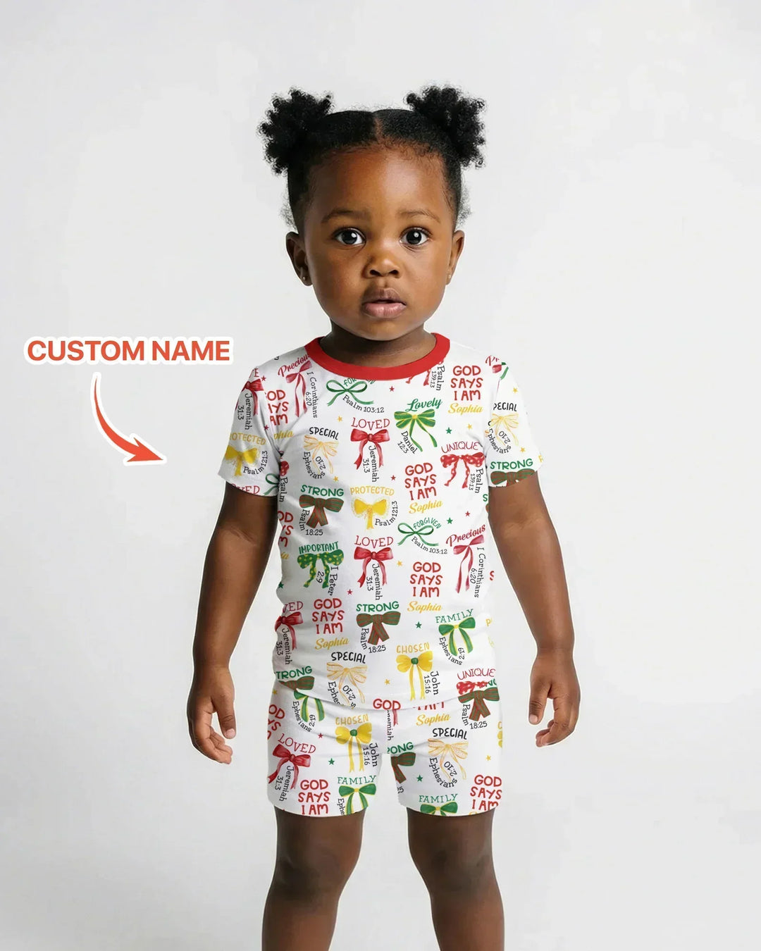 Juneteenth God Says I AM Bamboo Two Piece Short Sleeve Shorts Pajama Set