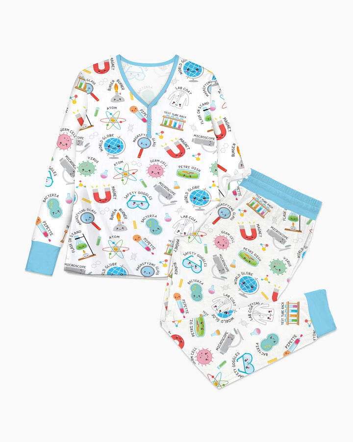 Science Fun Family Matching Bamboo Women Pajama Set