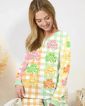 Glücksklee Bambus Damen Pyjama-Set