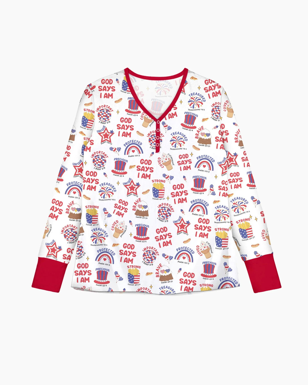 God Says I Am - America 250th Anniversary Bamboo Women Pajama Set