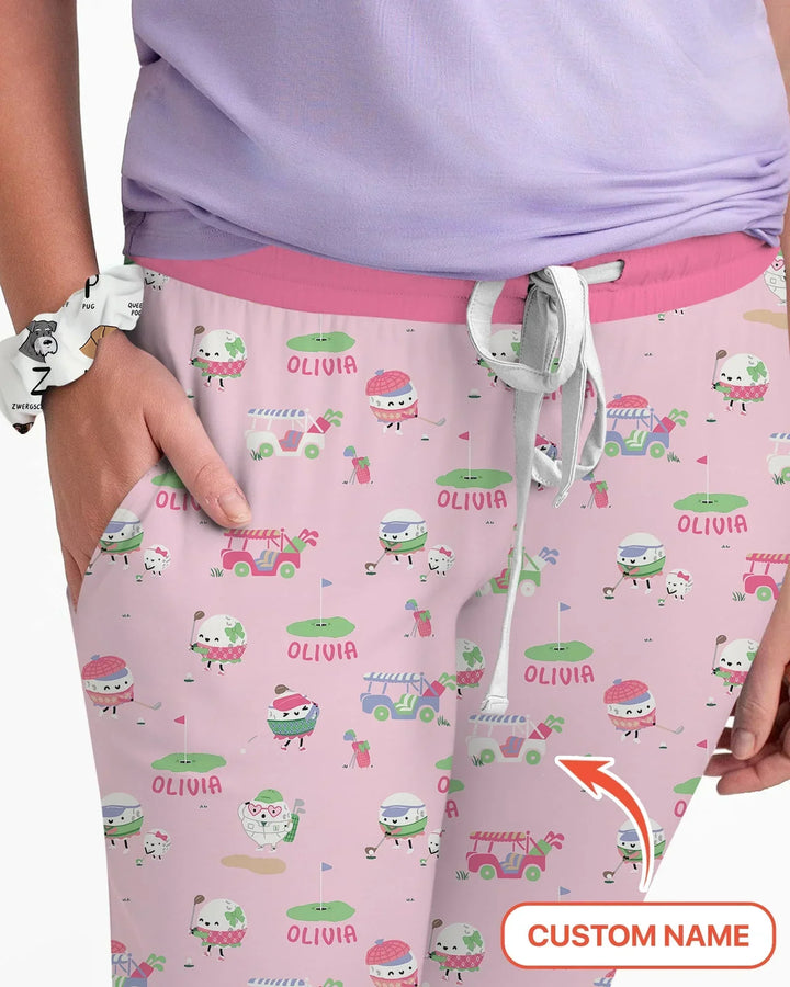Cute Golf ball  Women Pajama Set