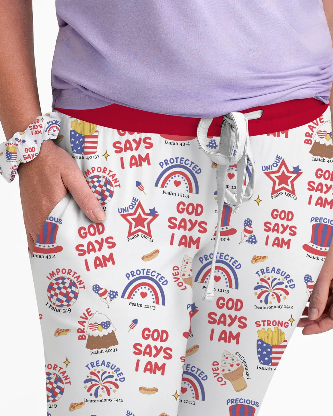 God Says I Am - America 250th Anniversary Bamboo Women Pajama Set
