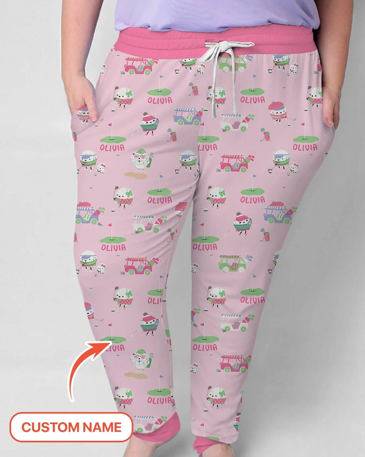 Cute Golf ball  Women Pajama Set