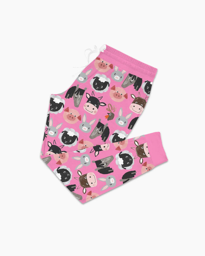 Farm Friends Family Matching Bamboo Women Pajama Set