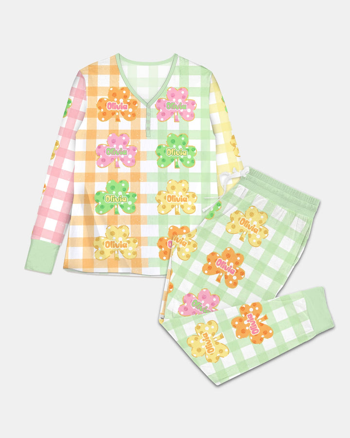 Lucky Shamrock Women Pajama Set