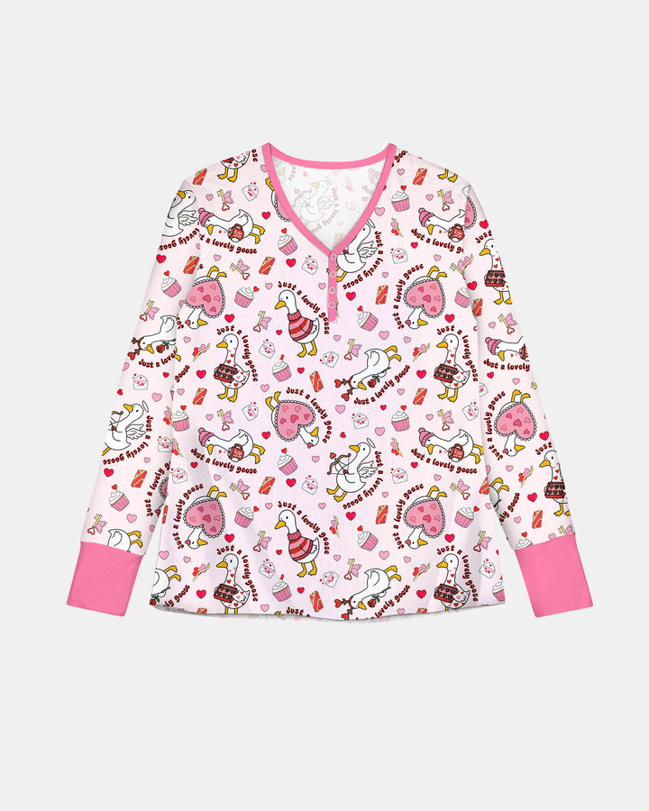 Valentine Silly Goose Women Pajama Set