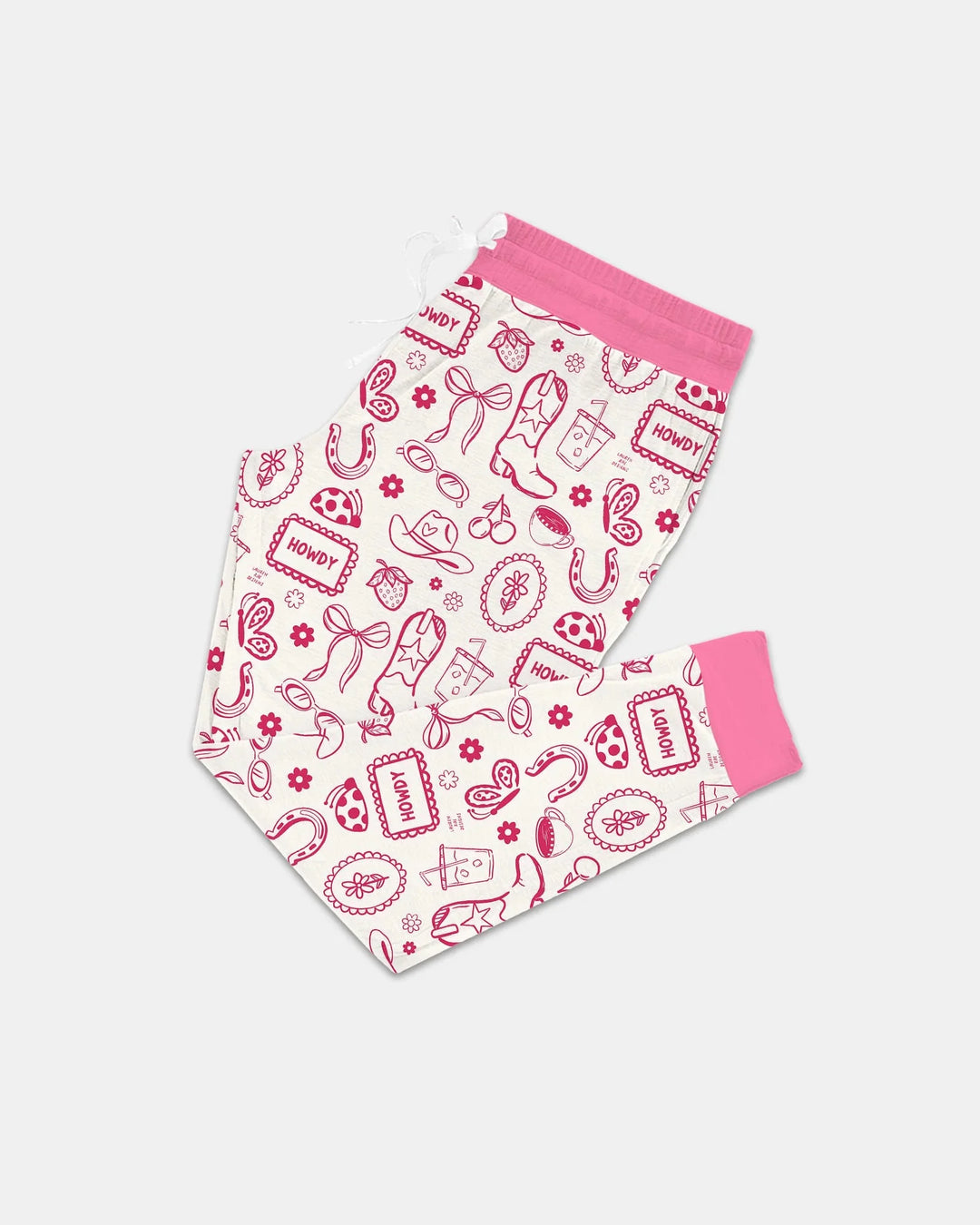 Doodle Wild West Cowgirl Bamboo Women Pajama Set