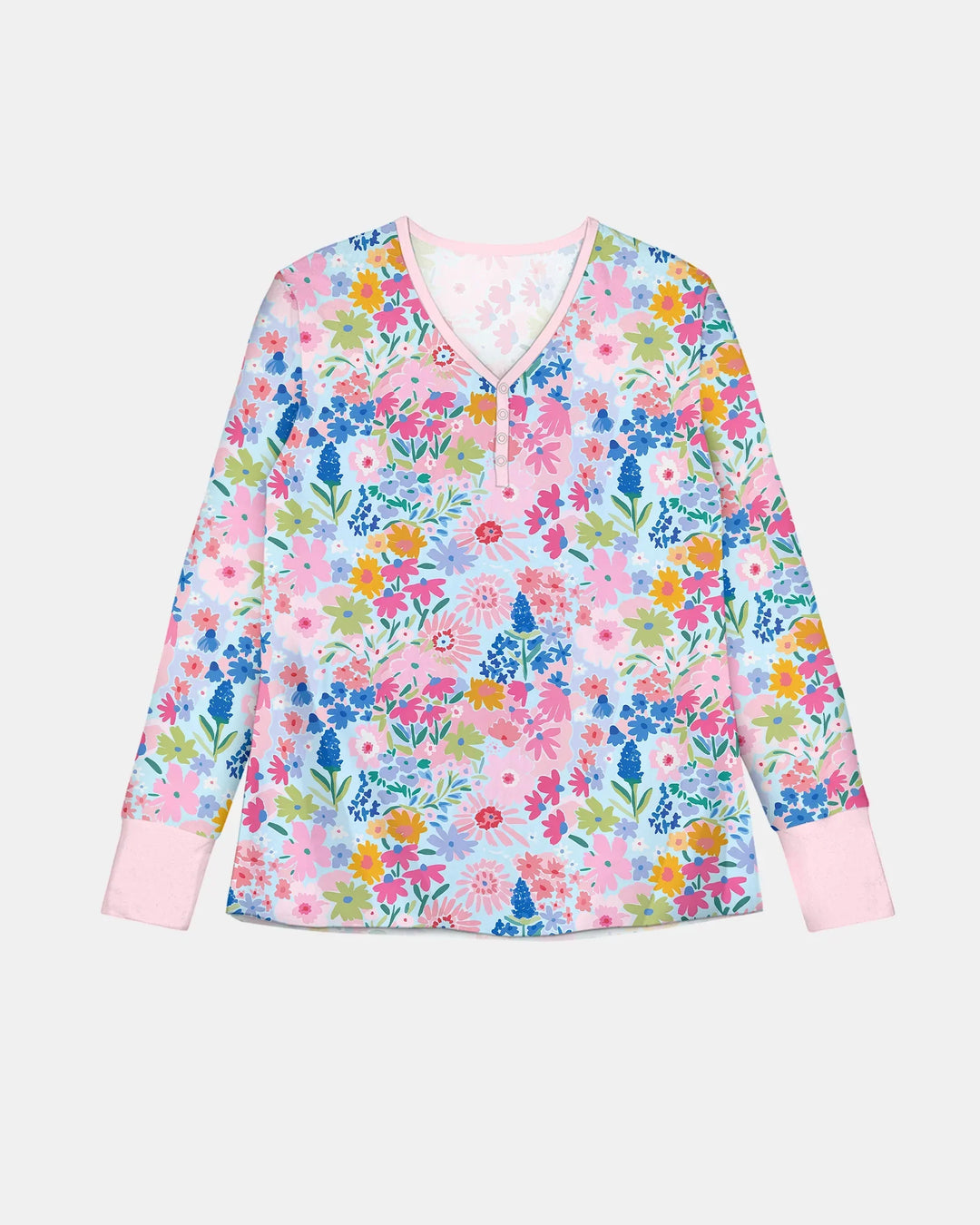 Little Flower Garden Matching Bamboo Women Pajama Set