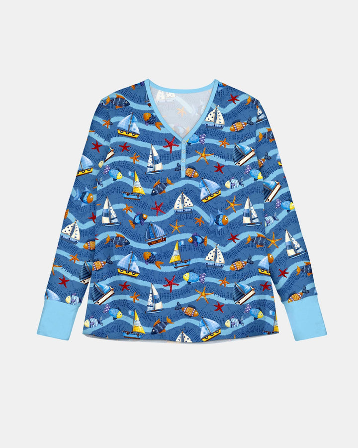 Blue Sail La Vie Family Matching Bamboo Women Pajama Set