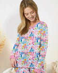 Little Flower Garden Matching Bamboo Women Pajama Set