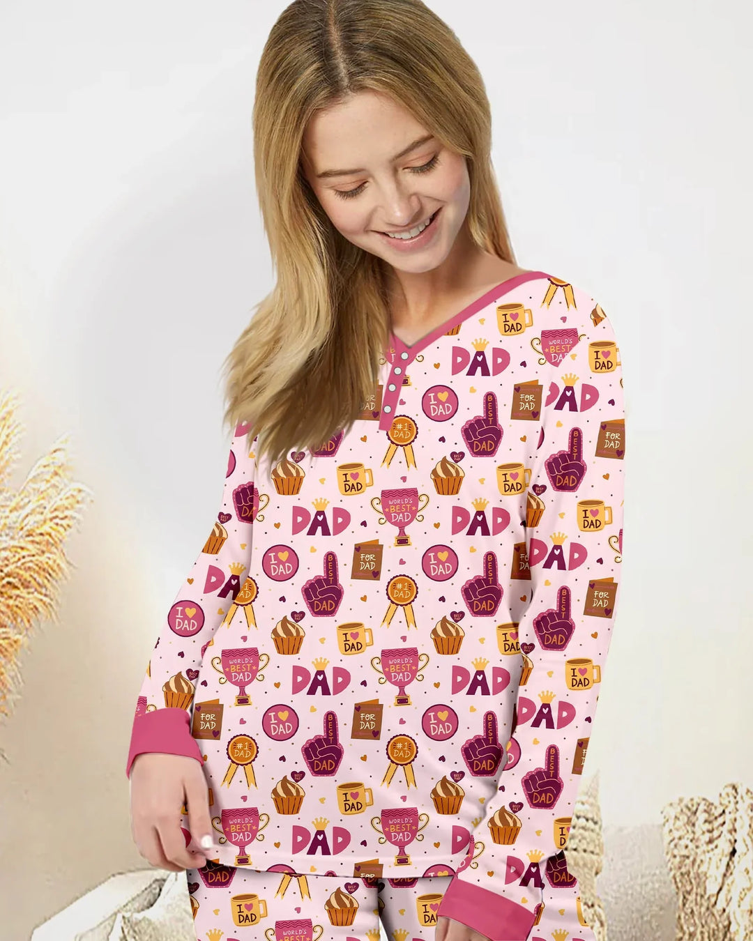 World's Best Dad Bamboo Women Pajama Set
