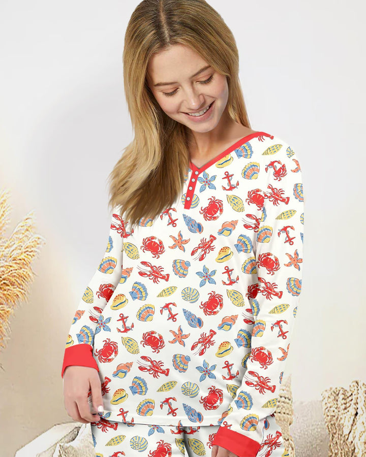 Catch Of The Day Family Matching Bamboo Women Pajama Set