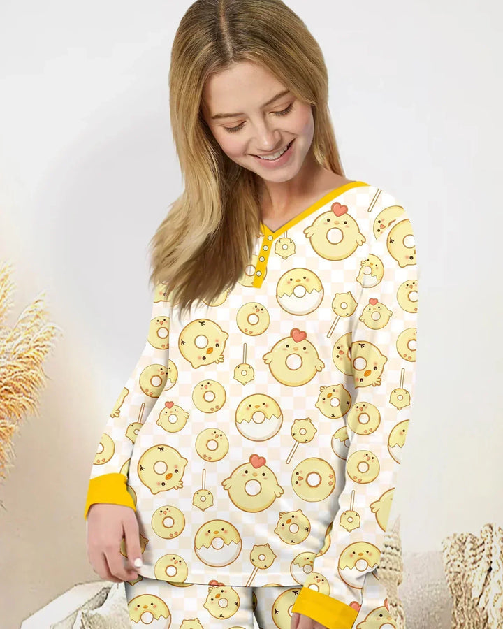 Easter Donuts Women Pajama Set