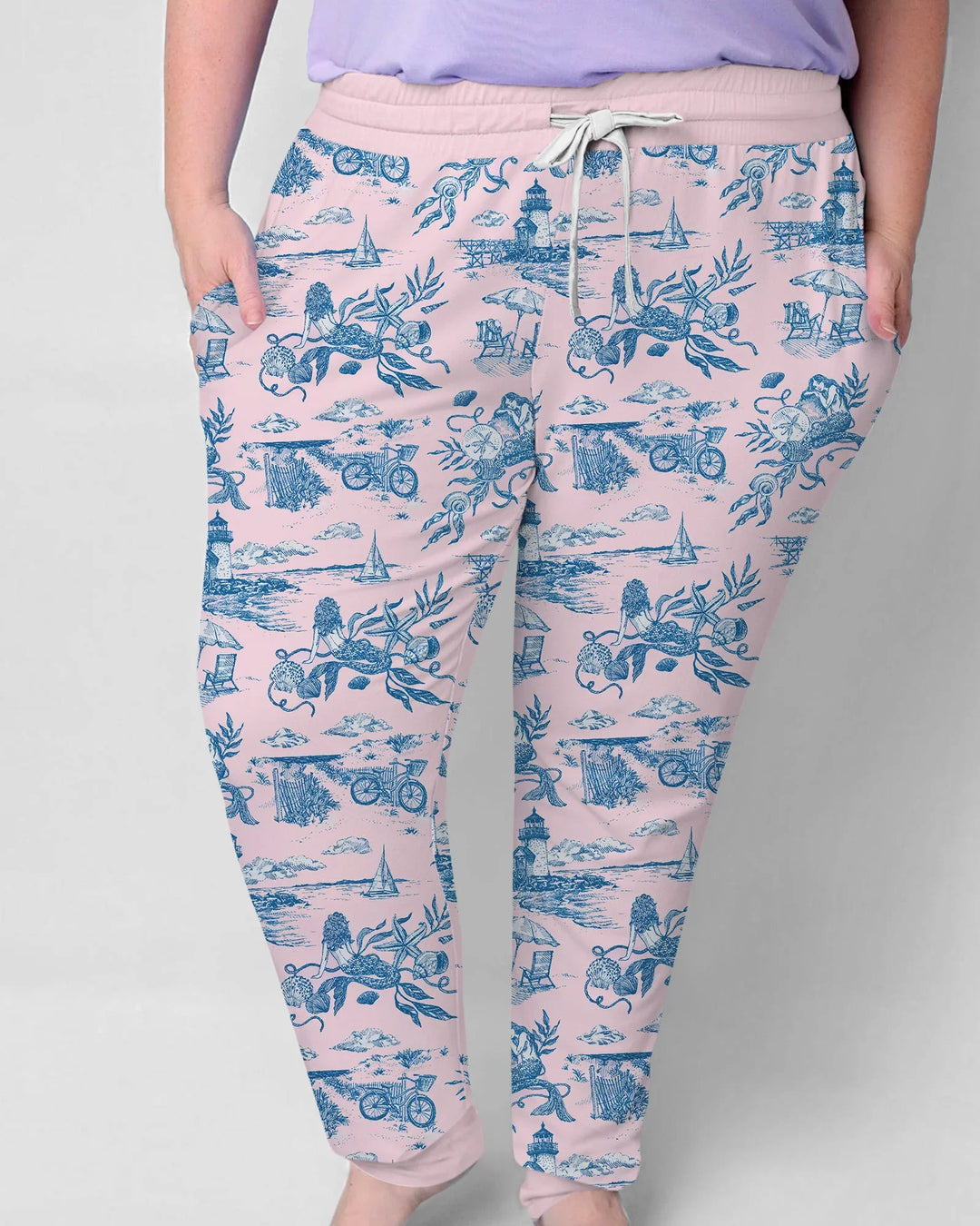 Summer Toile Bamboo Women Pajama Set