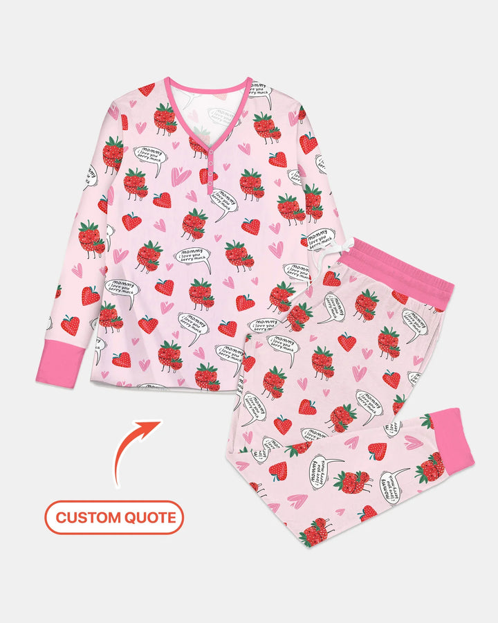 I love you berry much Women Pajama Set