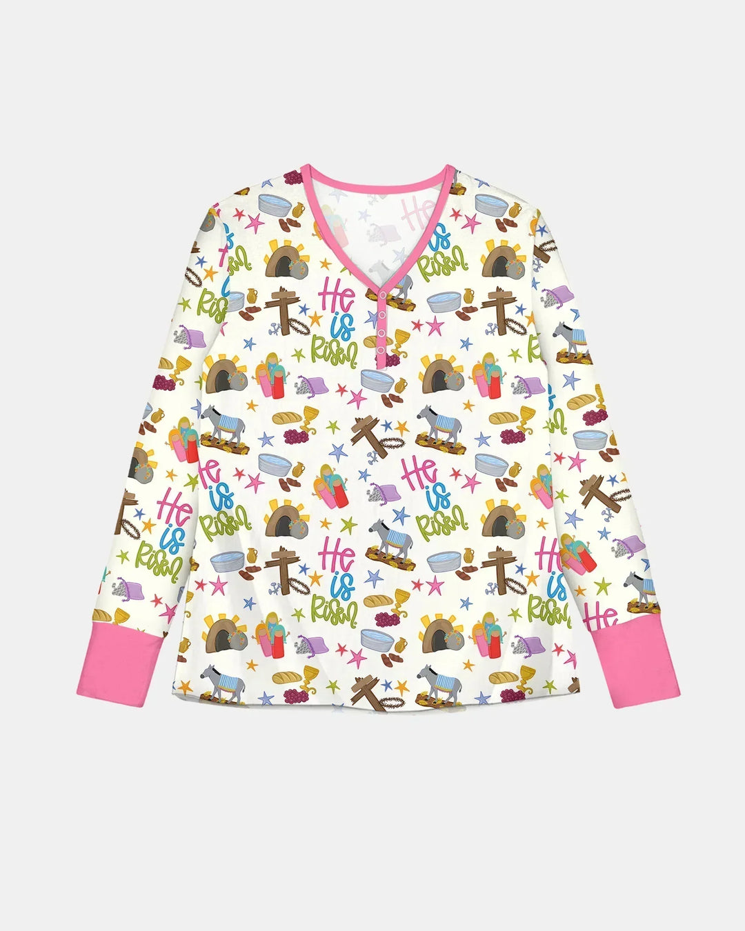 Bible Story Easter Family Matching Women Pajama Set