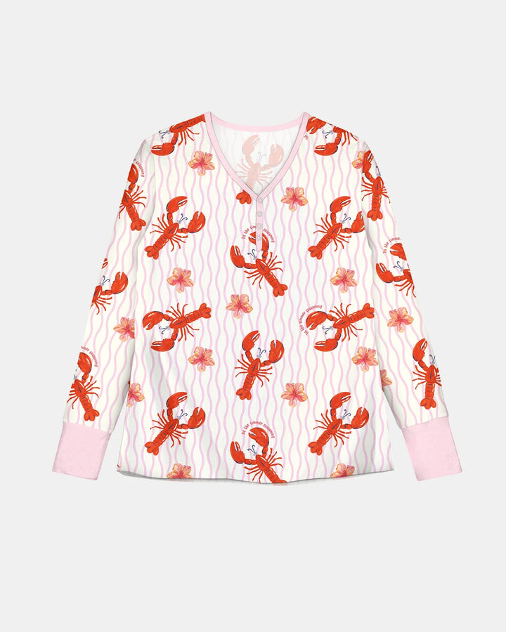 Crawfish Pinch Bamboo Women Pajama Set