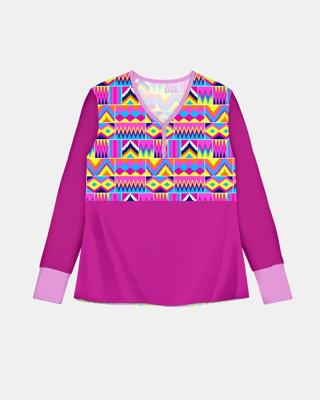 Kente Vibes Family Matching Bamboo Women Pajama Set