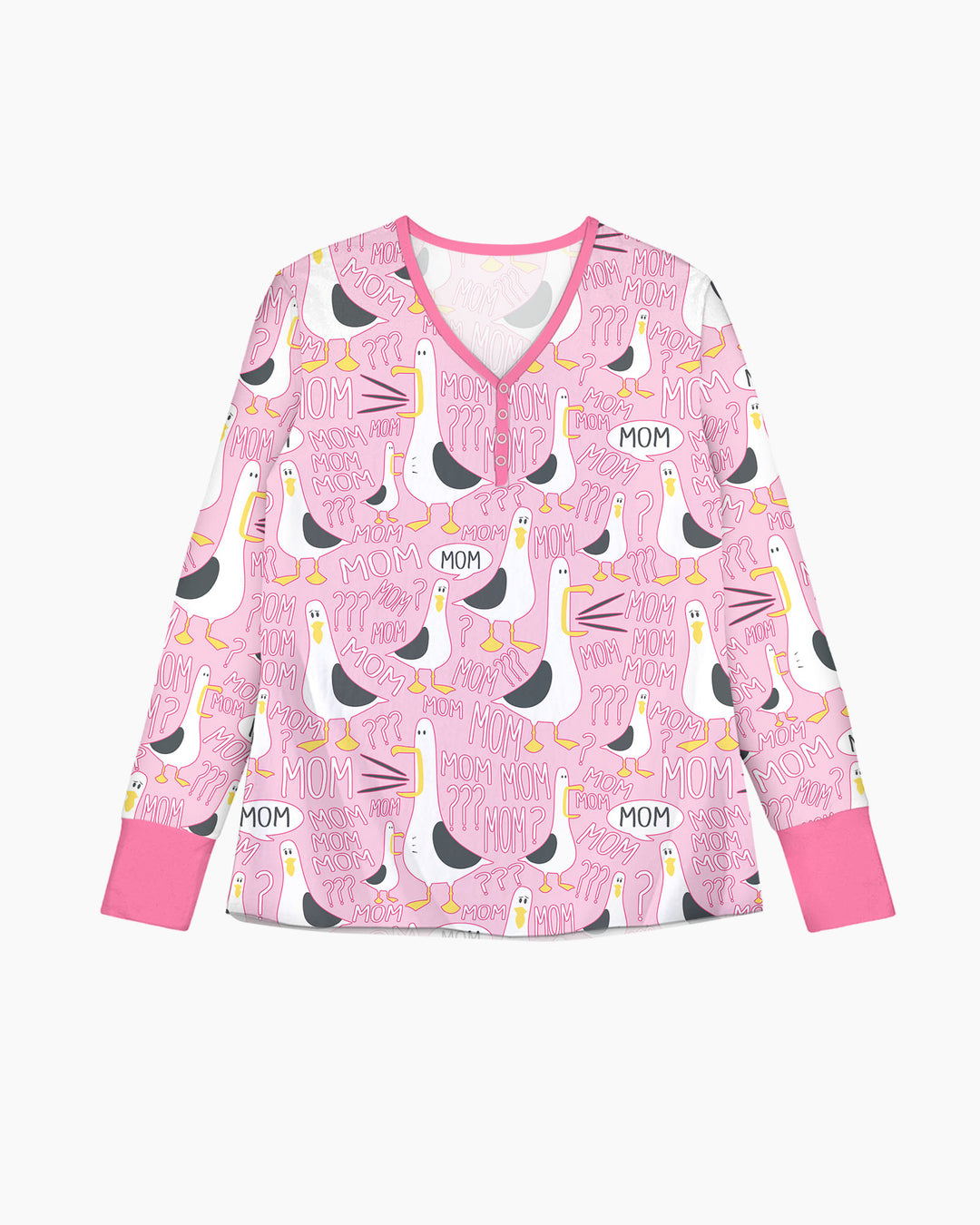 Funny Seagull MOM Women Pajama Set