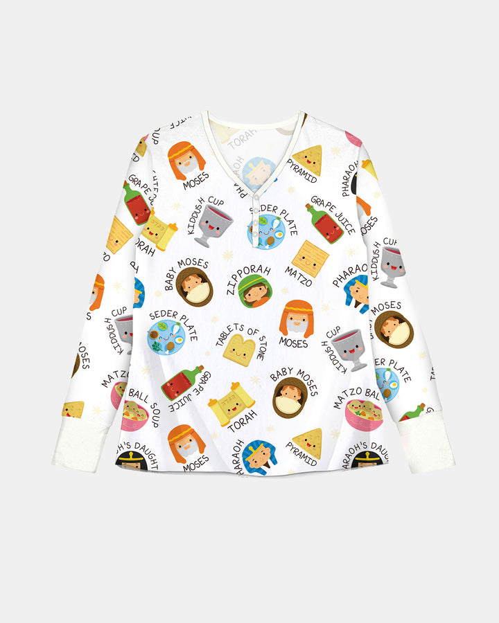 Cute Passover Characters Women Pajama Set