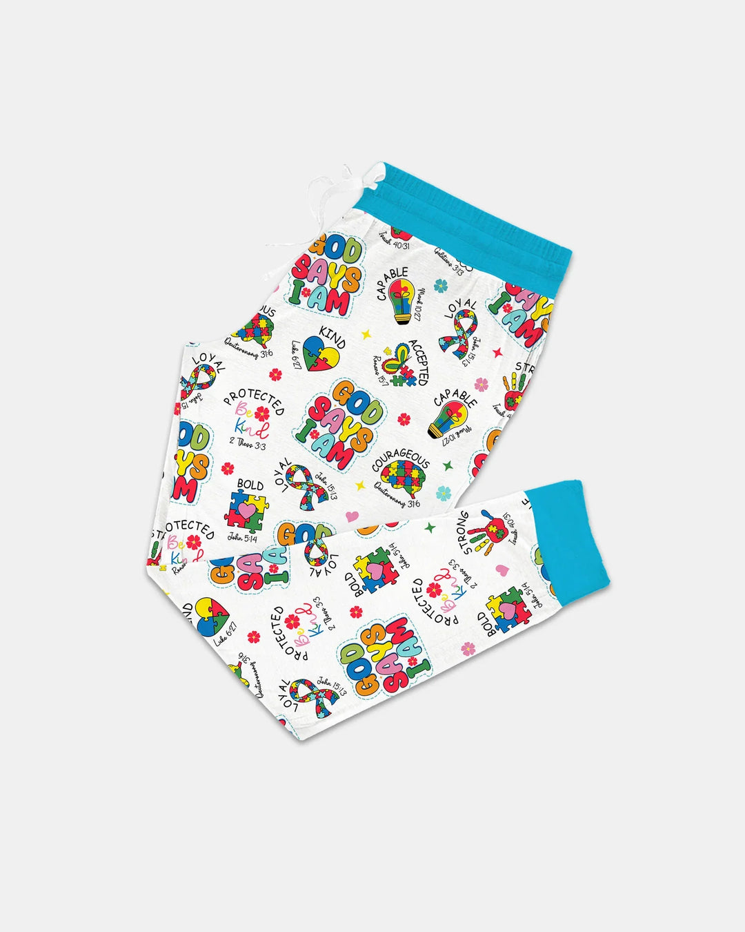 God Says I Am Autism Awareness Bamboo Women Pajama Set