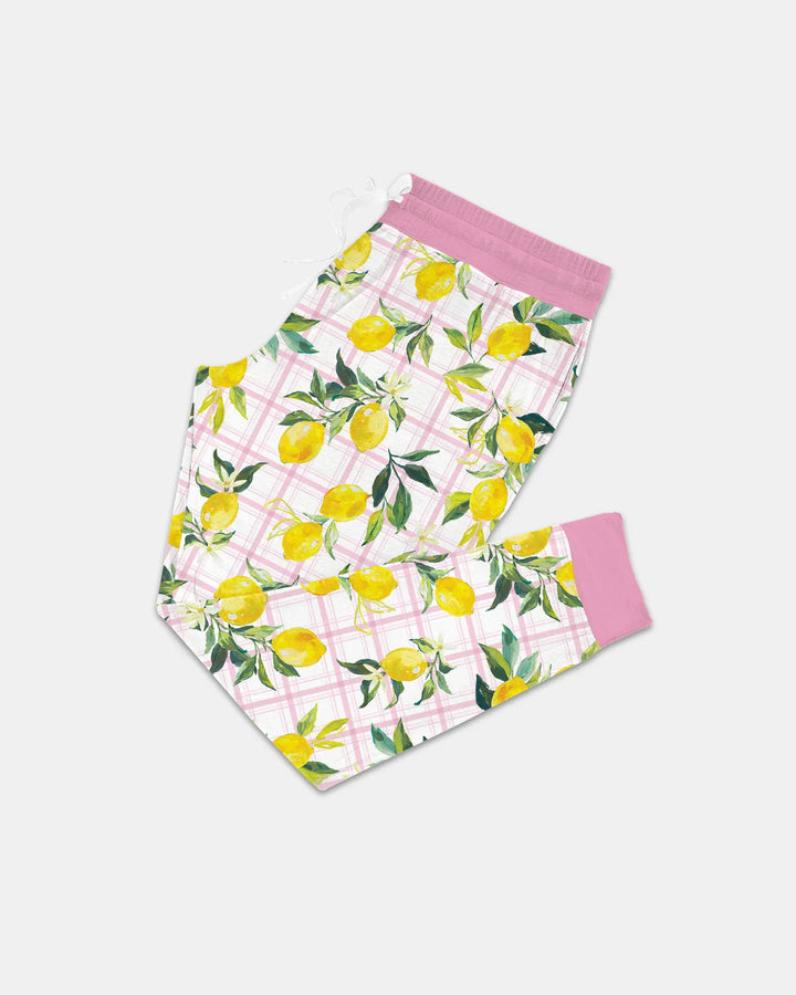 Conjunto de Pijama de Bambú para Mujer con Limones Mediterráneos a Juego para Toda la Familia