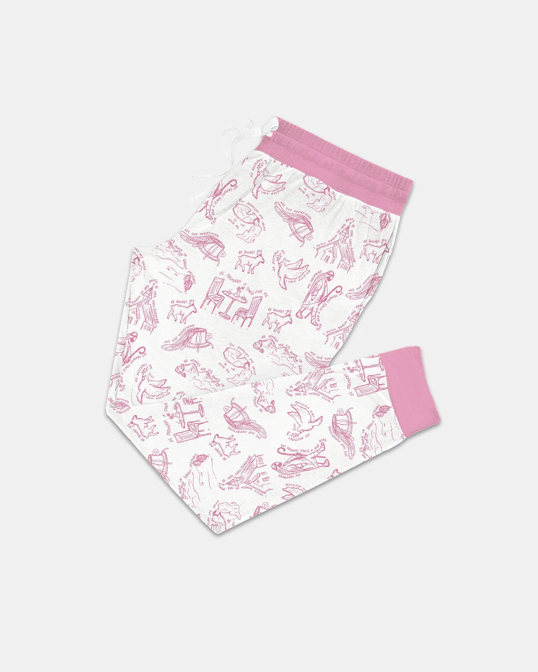 Psalm 23 Sketch Bamboo Women Pajama Set