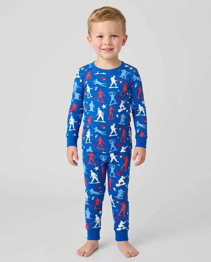 Army Toys 4th of July Bamboo Two Piece Long Sleeve Pajama Set