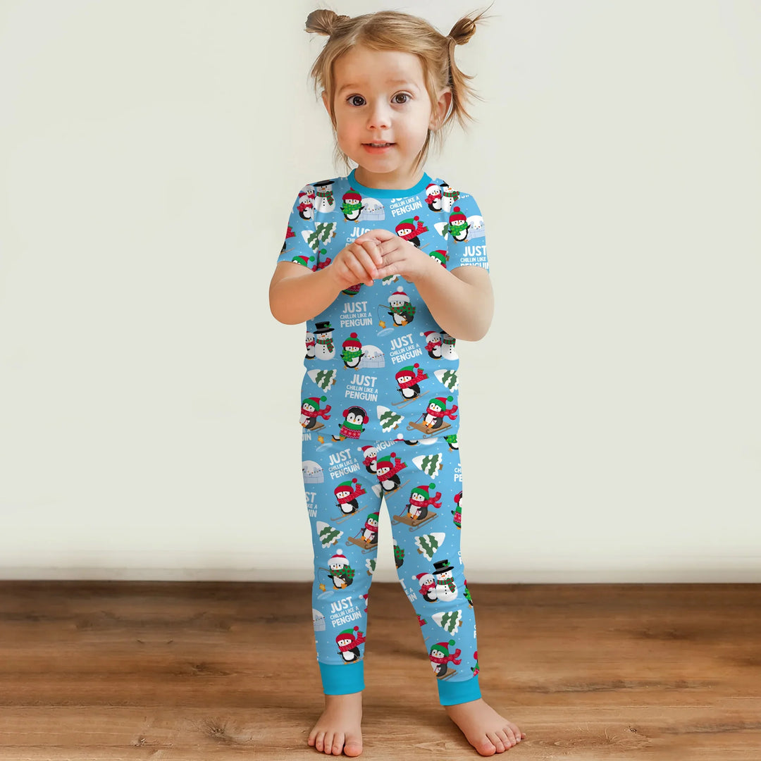 Zweiteiliges, kurzärmliges Pyjama-Set mit Marienkäfern