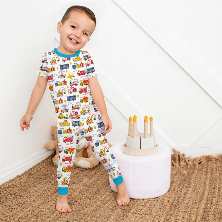 Beep Beep Adventure Two Piece Short Sleeve Pajama Set