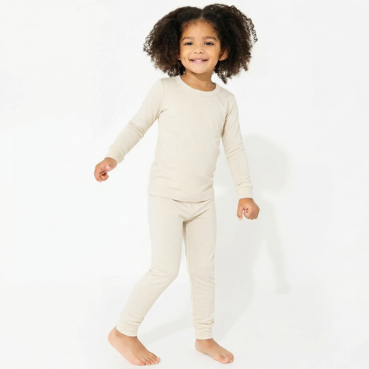 Zweiteiliges Pyjama-Set in Stahlblau