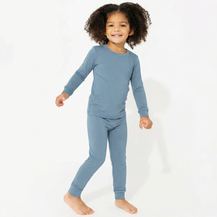 Two Piece Pajama Set In Slate