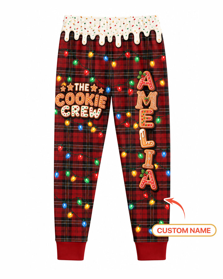 The Cookie Crew Custom Name Bamboo Two Piece Long Sleeve Pajama Set