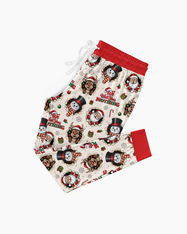 Funny Butt Christmas Squad Bamboo Women Pajama Set