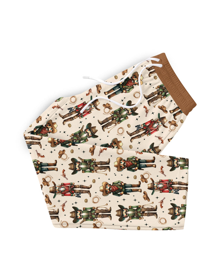 Western Christmas Cowboy Nutcracker Bamboo Men's Pajama Set