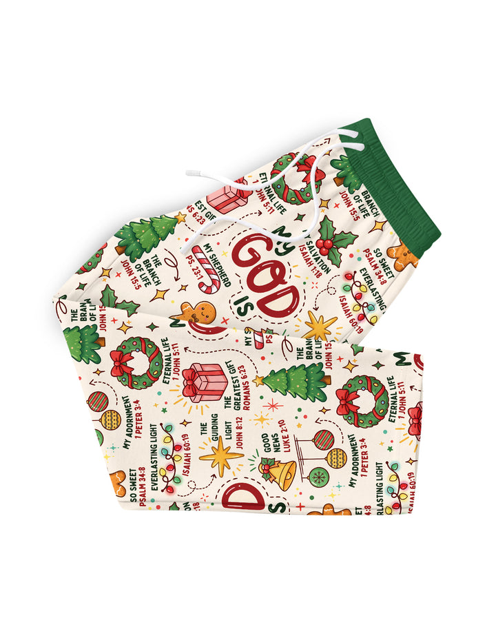Christmas My God Is Bamboo Men's Pajama Set