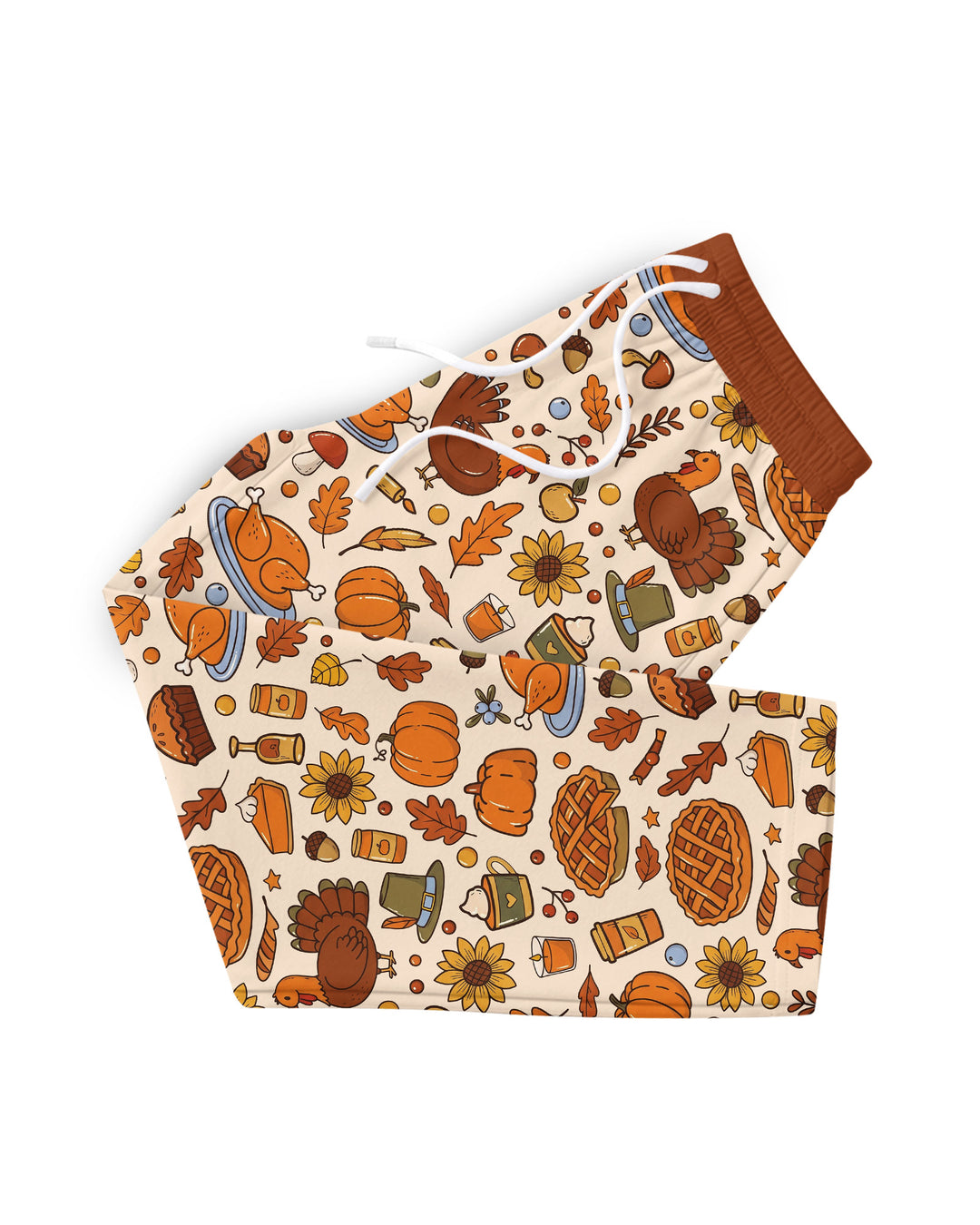 Funny Turkey on Thanksgiving Bamboo Men's Pajama Set