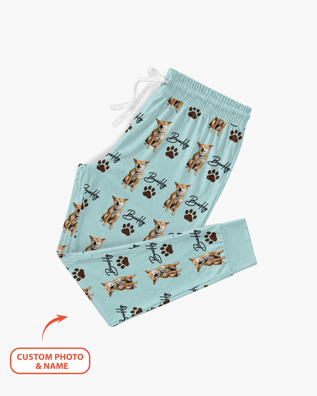 Personalized Pet Portrait Bamboo Women Pajama Set