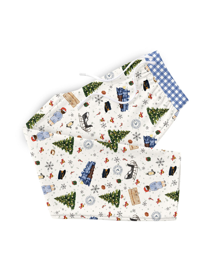 Custom Name North Pole Adventure Bamboo Men's Pajama Set